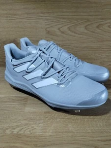Adidas Adizero Afterburner 8 Grey White Metal Baseball Men Size 13.5 H00979 New  - Picture 1 of 11