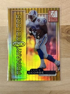 1999 Donruss Elite Primary Colors Yellow Eddie George #9 Houston Oilers /1875