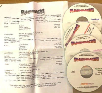 8/31/09 FLASHBACK 4 HOURS TO 1975, 1982, BACK TO SCHOOL, BACK TO WORK/LABOR DAY - Image 1 of 4