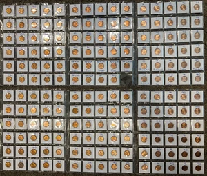 Complete 1944-2019 Red Choice/Gem BU Lincoln Cent Set of 179 Coins! Hard find! - Picture 1 of 2