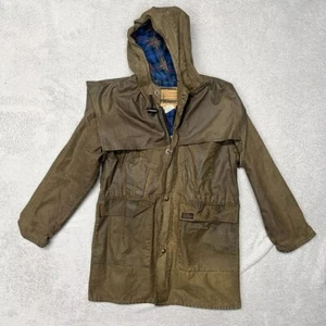 Genuine Australian Bush Wear Oil Skin Made In Australia Size 8 Vintage Brown - Picture 1 of 9