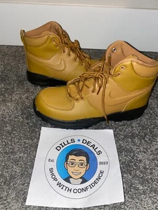 Nike Manoa Big Kids Boys Sz 4Y Boots Tan Caramel Lace Up NEW WITHOUT BOX - Picture 1 of 5