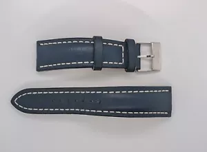 Genuine Breitling 24mm Blue Leather Strap 101XL - WITH BUCKLE - Picture 1 of 3