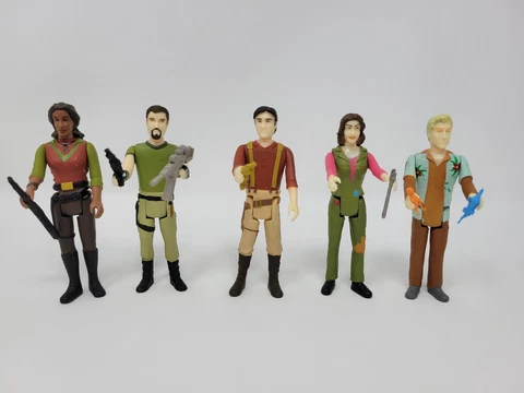 Firefly Funko ReAction 5 Figure Lot, Kaylee, Hoban, Malcom, Zoe, Jayne w/Access Cover