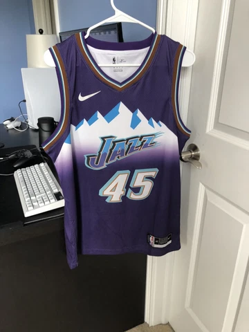 Donovan Mitchell Utah Jazz Throwback Jersey Size S Cover