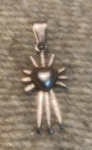 Mexiko Silber Starburst Anhänger - Bild 1 von 5