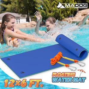 Alfombrilla flotante de espuma XPE cama de salón con almohadilla de agua flotante azul de 12 pies - Imagen 1 de 11