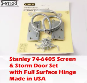 Stanley 74-6405 Screen & Storm Door Set with Full Surface Hinge Made in USA - Picture 1 of 5