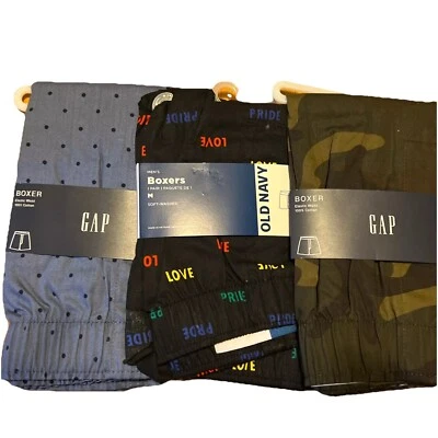 ЛОТ из 3 БОКСЕРСКИХ ШОРТ СРЕДНИЙ РАЗРЫВ И СТАРЫЙ ТЕМНО-СИНИЙ - Изображение 1 из 4