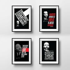Martin Luther King's Famous Quotes - Motivational Inspirational Art Poster Print