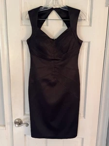 Abito donna Jessica Simpson nero fascia bodycon schiena buco della serratura - taglia 6 - Foto 1 di 10