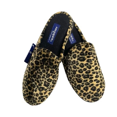 Chinelos femininos Easy Spirit antigravidade indoor/outdoor 9 marrom leopardo - Imagem 1 de 4