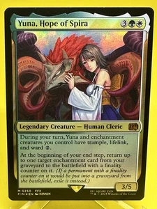 Yuna, Hope of Spira - Final Fantasy Magic The Gathering Foil Mythic Raro Paquete Casi Nuevo Fresco - Imagen 1 de 2