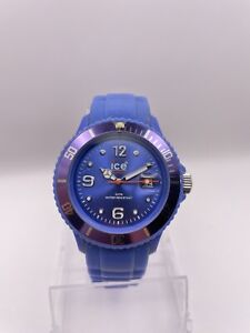 Montre Ice Watch Bleue Lunette Violette Date