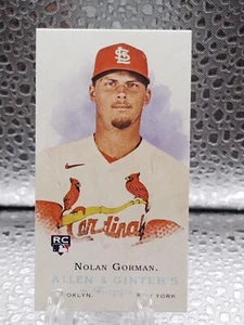 2023 Topps Allen & Ginter Nolan Gorman Mini Rookie Design Variation RC - Picture 1 of 2