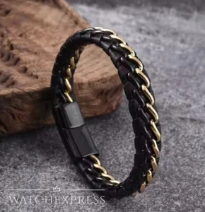 Bracciale UOMO Stainless STEEL ACCIAO Inossidabile Idea Regalo Uomo - Foto 1 di 6