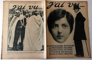 J'ai Vu n°84- 1916 : Fianciailles Royales Princesse Yolande au Prince de Galles - Picture 1 of 1