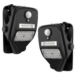 SANSI Clip Solar Motion Lights Outdoor 6500K 500lm Fense Security Light 3 Mode - Picture 1 of 13