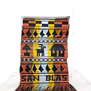 VTG Handmade Folk Art Tapestry Textile San Blas Islands Panama  14x 22”   - Picture 1 of 18