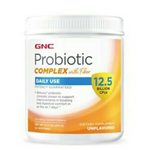NEW GNC Probiotic Complex 12.5 Billion CFU's W/Fiber 11.11 oz BEST BY 9/30/2021