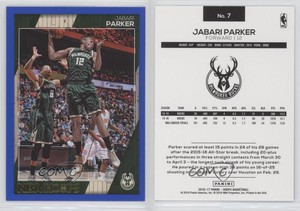 2016-17 Panini NBA Hoops Blue Jabari Parker #7
