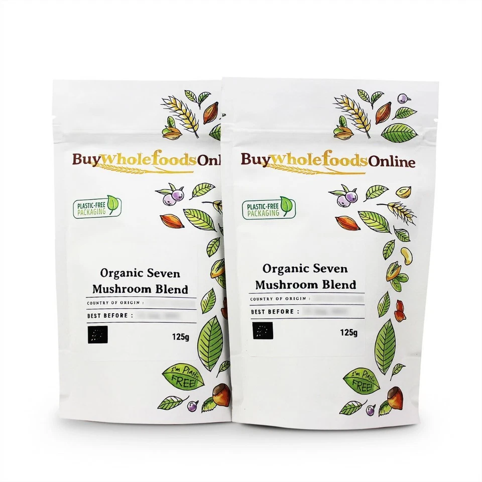 Organic Seven Mushroom Powder 250g | BWFO | Free UK Mainland P&P