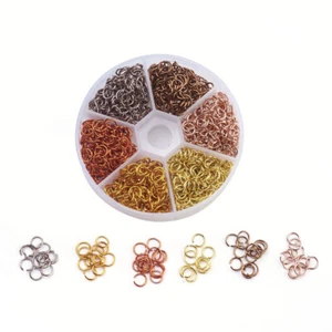 Wholesale Aluminum Open Jump Rings Connectors Loop Jewelry Findings Colorful - Picture 1 of 3