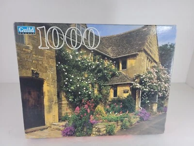 Guild Puzzle 1000 piece Puzzle Cottage Cotswold, England 20” X 27” - Image 1 of 4