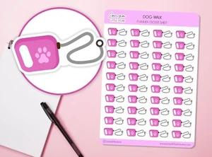 Dog Walk Planner Stickers | Walking Dog Reminder | Dog Leash Pet Care Journal - Picture 1 of 2