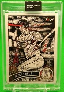Tarjeta de béisbol Topps Project 2020 MLB 2011 Mike Trout 121 JK5 exclusiva en línea - Imagen 1 de 3