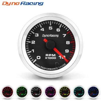 2" 52mm Pointer Car Tachometer Gauge meter 0-10000 RPM 7 Colors LED Universal - Image 1 of 4