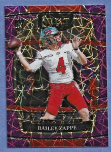 2022 Panini Select Draft Picks Purple Lazer Prizm #10 Bailey Zappe RC (Patriots) - Picture 1 of 2