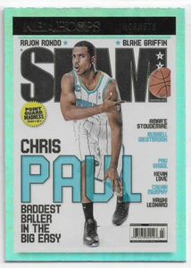 CHRIS PAUL 2021-22 PANINI HOOPS SLAM HOLO GOLD INSERT PARALLEL SP HORNETS - Picture 1 of 1