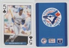 1994 Bicycle Toronto Blue Jays Playing Cards Box Set Devon White #5C