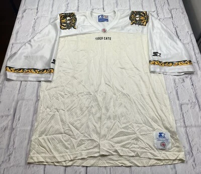 Vintage Hamilton Tiger Cats CFL Canadian Football Starter White Jersey Size XL - Image 1 of 4