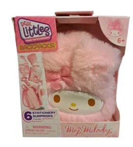Real Littles My Melody Mini Backpack Hello Kitty Bag 6 Stationary Surprises New - Picture 1 of 3