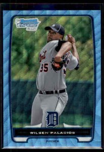 2012 Bowman Chrome Blue Wave Refractors Wilsen Palacios #BCP163 Detroit Tigers
