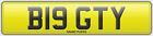Big Reg B19 Gty Number Plate Initials Registration Assigned Free No Fees Rare Gy