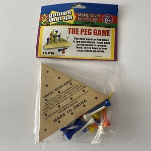 Brain Teaser Triangle Golf Peg Game Original Packaging NOS 20th Century Artifact