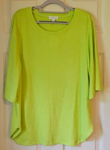 Pull léger jaune manches 1/2 Westbound femme neuf avec étiquette taille L - Photo 1/13