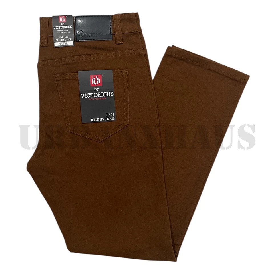Pantalones de mezclilla elásticos Victorious para hombre ajustados de colores GS21 - ENVÍO GRATUITO Foto 1 de 1