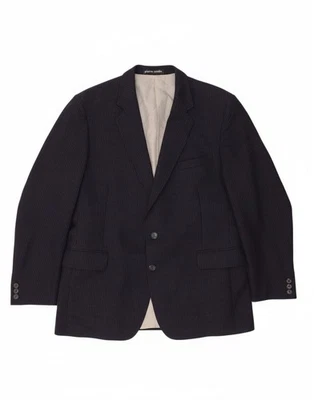 PIERRE CARDIN Mens 2 Button Blazer Jacket UK 36 Small Navy Blue Striped BG06 - Image 1 of 4