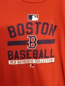 Majestic Red Sox Mens T-Shirt Large Boston Baseball - Picture 1 of 4