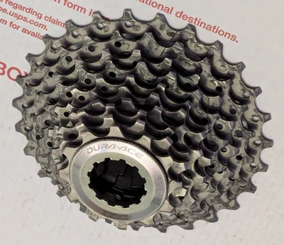 Bicicleta de carreras Shimano Dura Ace CS-7800 10 velocidades casete 12-27 titanio carretera CX Foto 1 de 4