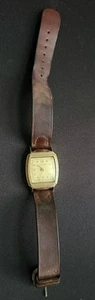 Reloj mecánico vintage Kelton correa de cuero marrón - Imagen 1 de 8