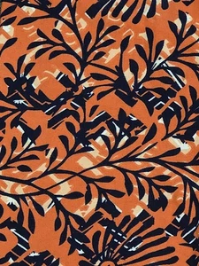 Lularoe OS Leggings- NWOT- Geometric Floral Print- Orange, Peach, Navy, White - Picture 1 of 3