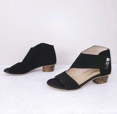 Sandalia botín de tacón UNITY In DIVERSITY para mujer 9 EU 40 negro ciruela de azúcar recortada Foto 1 de 4