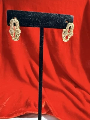 Aros de eslabones Tiff chapados en oro de acero inoxidable con circonita cúbica Foto 1 de 4