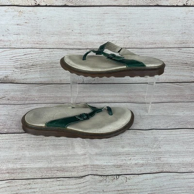 Sandalias chanclas DR Martens Erica para mujer talla 8 de cuero verde Foto 1 de 4