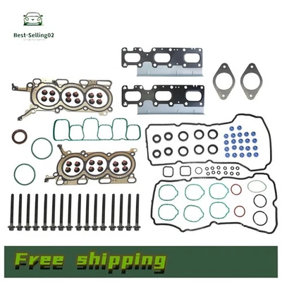 Full Gasket Kit Head Bolts For 2011-2019 Ford Edge Explorer Flex Taurus 3.5L 6V - Image 1 of 4